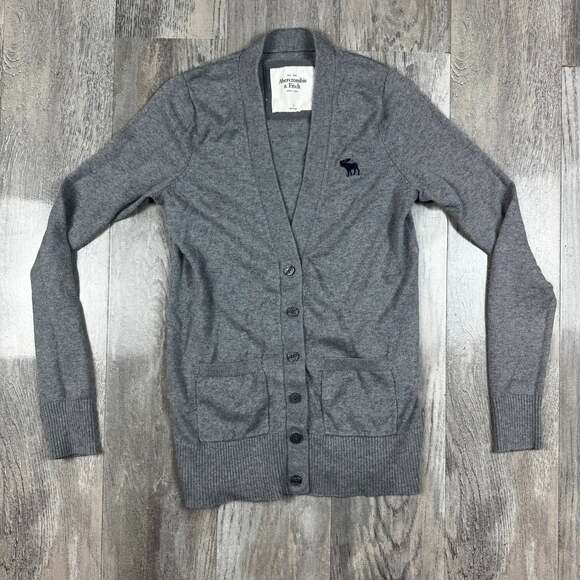 Abercrombie & Fitch Sweaters - Abercrombie & Fitch Gray Cardigan Sweater